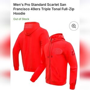 NFL SAN FRANCISCO 49ERS TRIPLE BLACK DK PO HOODIE Medium Men